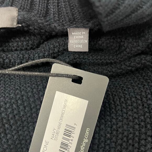 Slate & Stone Textured Weave Crewneck Sweater Mens Sz Large - Picture 5 of 7